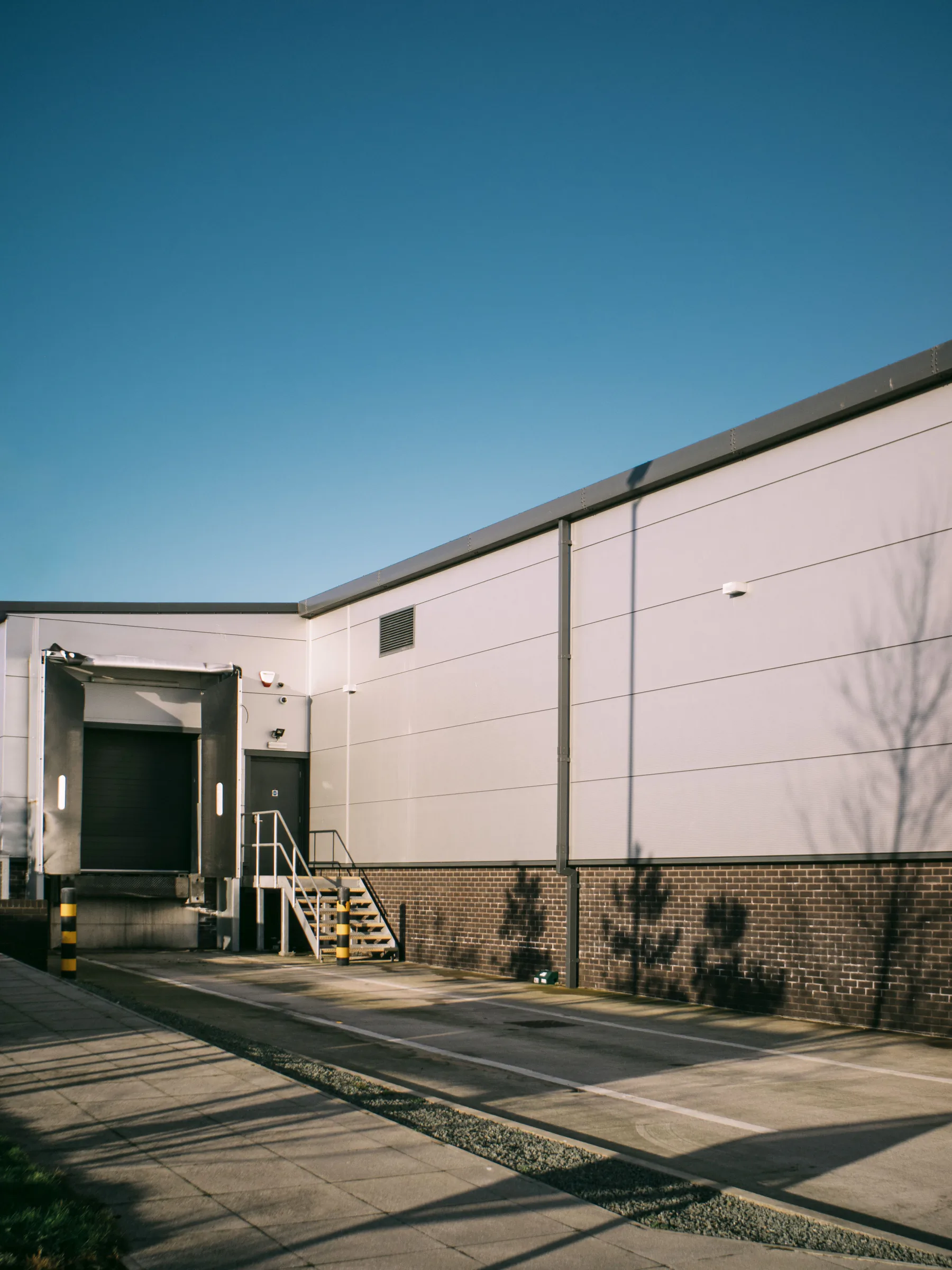 Commercial loading-bay entrance included in a physical security assessment