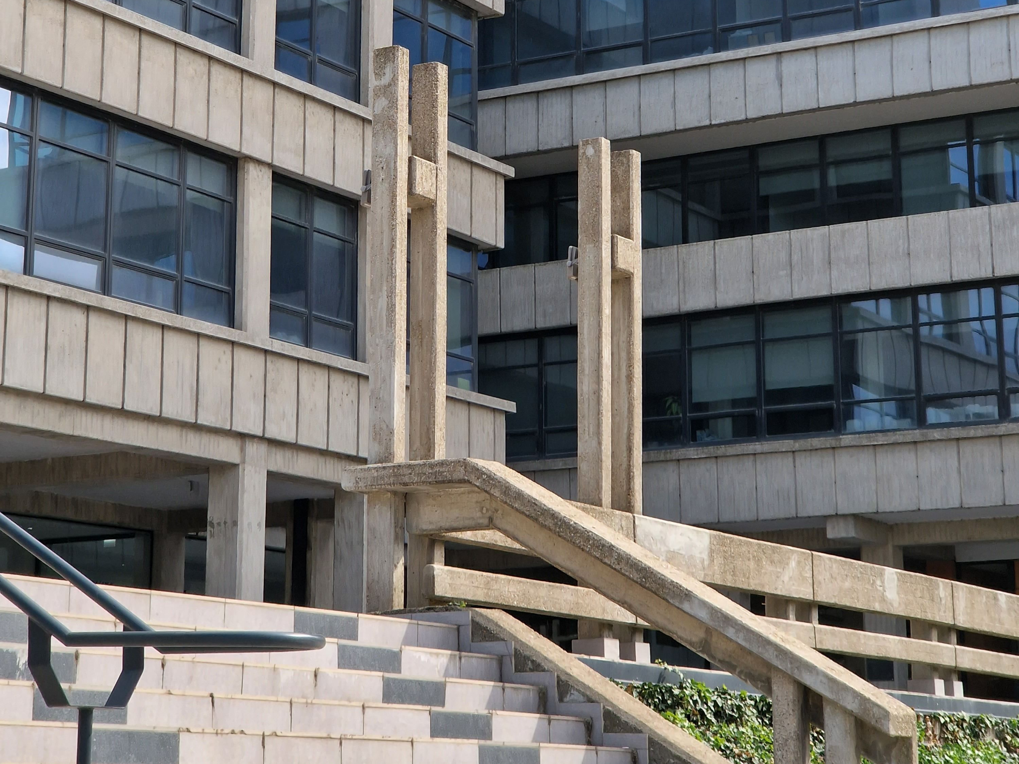 Small business entrance being considered as part of a security review